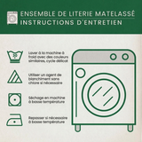 Parure de lit matelassée 3 pièces - Libellule Dorée